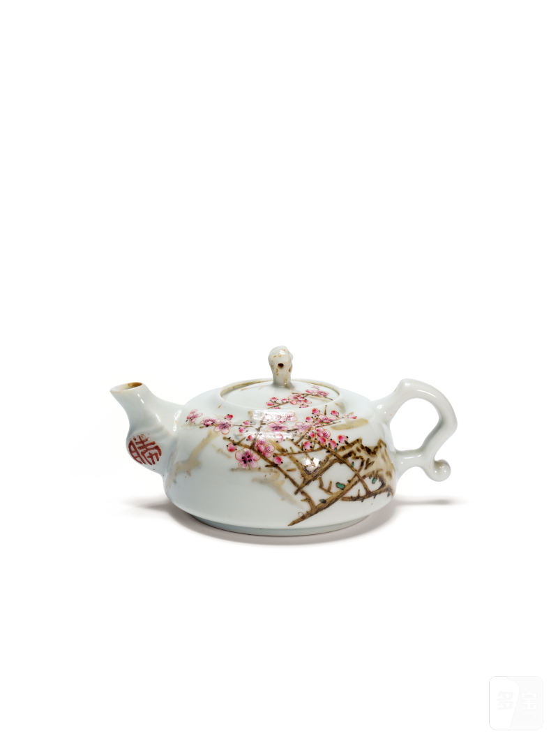 田鹤仙梅花茶壶